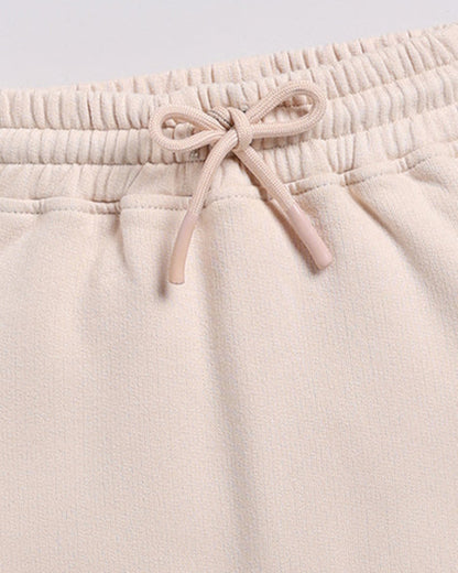 Cot & Candy Baby Beige Winter Wear Jogger-Solid-GOTS Certified Organic Fleece-For Infants