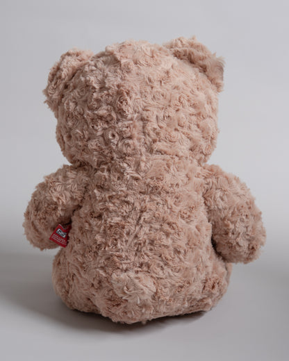 Just Bear Brown Teddy With Maroon Bow Soft Toy-Ultra Soft & Huggable Bear-36M+
