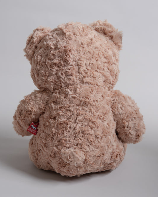 Just Bear Brown Teddy With Maroon Bow Soft Toy-Ultra Soft & Huggable Bear-36M+