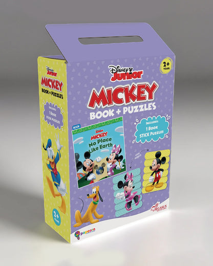 Popcorn Disney Junior No Place Like Earth-Learning Kit-Includes Book & Puzzle Set-Learning & Educational Toys-24M+