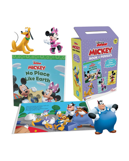 Popcorn Disney Junior No Place Like Earth-Learning Kit-Includes Book & Puzzle Set-Learning & Educational Toys-24M+