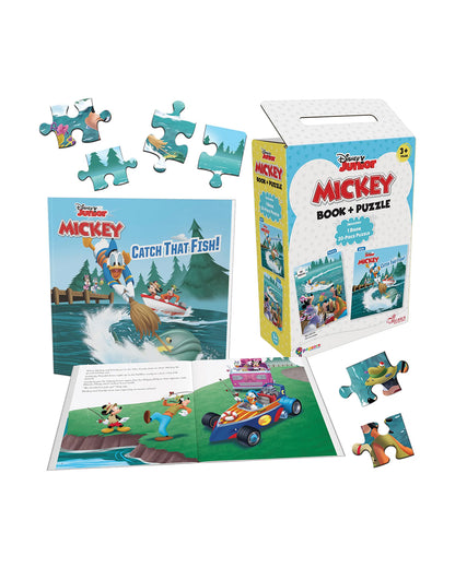 Popcorn Disney Junior Catch That Fish-Learning Kit-Includes Book & Puzzle Set-Learning & Educational Toys-36M+