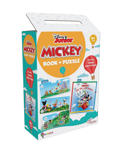Popcorn Disney Junior Up Up And Away-Learning Kit-Includes Book & Puzzle Set-Learning & Educational Toys-4Y+