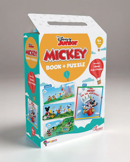Popcorn Disney Junior Up Up And Away-Learning Kit-Includes Book & Puzzle Set-Learning & Educational Toys-4Y+