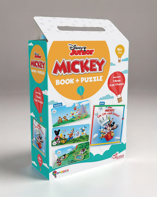 Popcorn Disney Junior Up Up And Away-Learning Kit-Includes Book & Puzzle Set-Learning & Educational Toys-4Y+