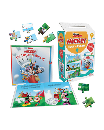 Popcorn Disney Junior Up Up And Away-Learning Kit-Includes Book & Puzzle Set-Learning & Educational Toys-4Y+