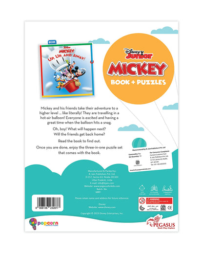 Popcorn Disney Junior Up Up And Away-Learning Kit-Includes Book & Puzzle Set-Learning & Educational Toys-4Y+