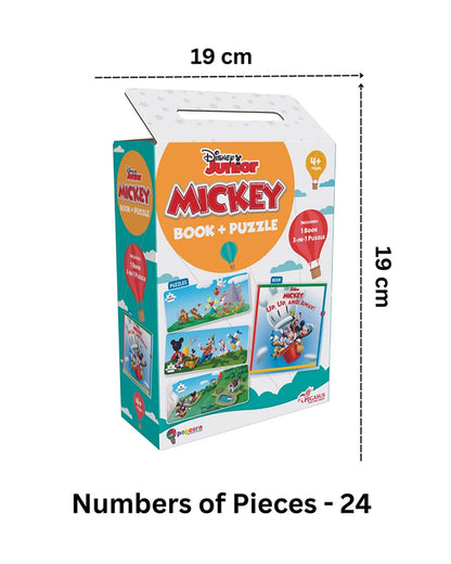 Popcorn Disney Junior Up Up And Away-Learning Kit-Includes Book & Puzzle Set-Learning & Educational Toys-4Y+