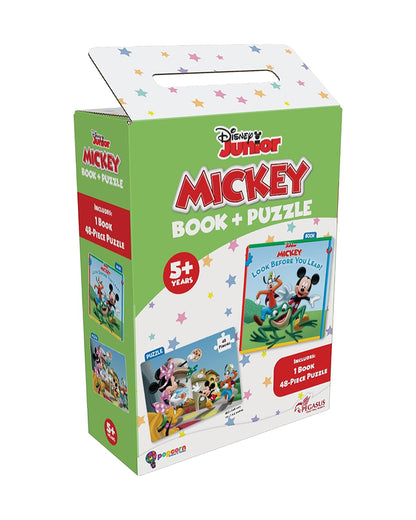 Popcorn Disney Junior Look Before You Leap-Learning Kit-Includes Book & Puzzle Set-Learning & Educational Toys-4Y+