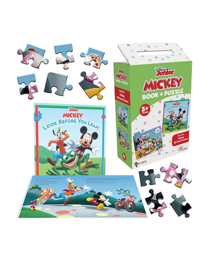 Popcorn Disney Junior Look Before You Leap-Learning Kit-Includes Book & Puzzle Set-Learning & Educational Toys-4Y+