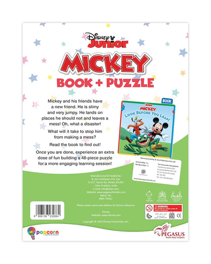 Popcorn Disney Junior Look Before You Leap-Learning Kit-Includes Book & Puzzle Set-Learning & Educational Toys-4Y+