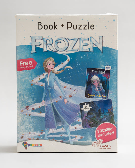 Popcorn Disney Frozen Spirits of Nature-Learning Kit-Includes Book & Puzzle Set-Learning & Educational Toys-36M+