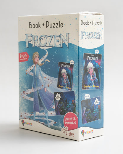 Popcorn Disney Frozen Spirits of Nature-Learning Kit-Includes Book & Puzzle Set-Learning & Educational Toys-36M+