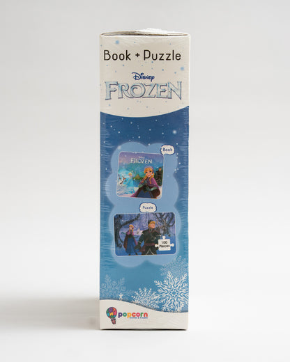 Popcorn Disney Frozen Anna & Elsa-Learning Kit-Includes Book & Puzzle Set-Learning & Educational Toys-36M+
