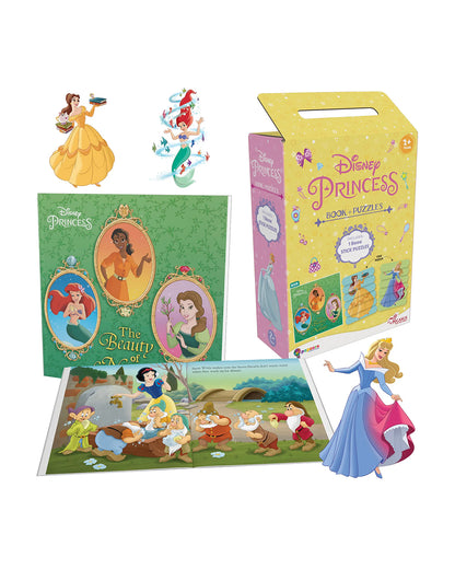 Popcorn Disney Princess The Beauty of Nature-Learning Kit-Includes Book & Puzzle Set-Learning & Educational Toys-36M+