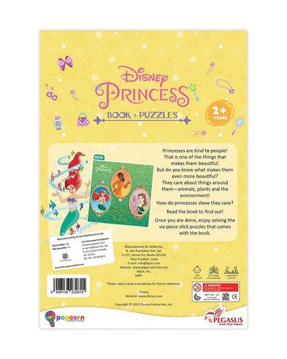 Popcorn Disney Princess The Beauty of Nature-Learning Kit-Includes Book & Puzzle Set-Learning & Educational Toys-36M+