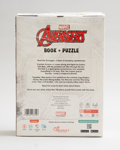 Popcorn Marvel The Mighty Avengers-Learning Kit-Includes Book & Puzzle Set-Learning & Educational Toys-5Y+