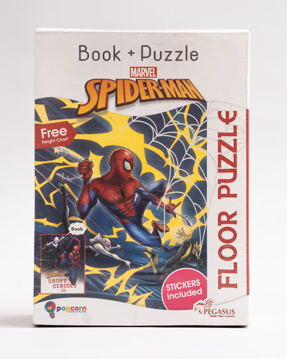 Popcorn Marvel Spiderman Short Circuit-Learning Kit-Includes Book & Puzzle Set-Learning & Educational Toys-36M+
