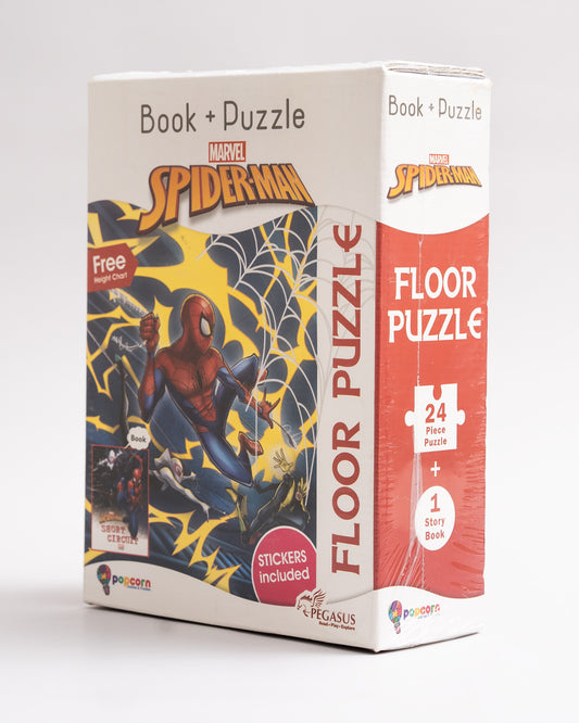 Popcorn Marvel Spiderman Short Circuit-Learning Kit-Includes Book & Puzzle Set-Learning & Educational Toys-36M+