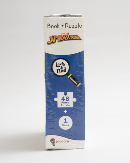 Popcorn Marvel Spiderman Look & Find Short Circuit-Learning Kit-Includes Book & Puzzle Set-Learning & Educational Toys-36M+