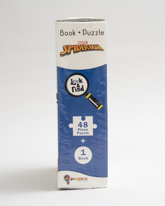 Popcorn Marvel Spiderman Look & Find Short Circuit-Learning Kit-Includes Book & Puzzle Set-Learning & Educational Toys-36M+