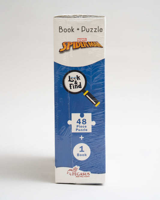 Popcorn Marvel Spiderman Look & Find Short Circuit-Learning Kit-Includes Book & Puzzle Set-Learning & Educational Toys-36M+