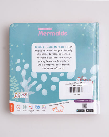 Pegasus Touch & Tickle Book-Mermaids-10 Textured Pages For Sensory Development-Learning & Educational Toys-12M+