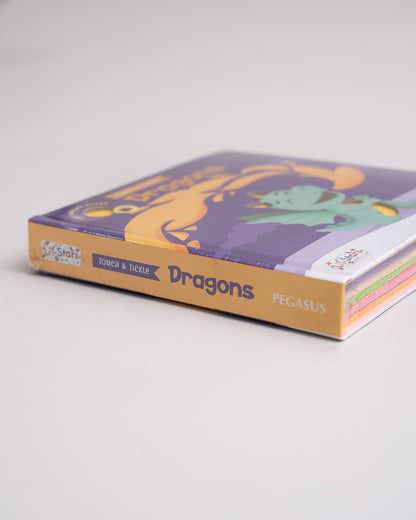 Pegasus Touch & Tickle Book-Dragons-10 Textured Pages For Sensory Development-Learning & Educational Toys-12M+