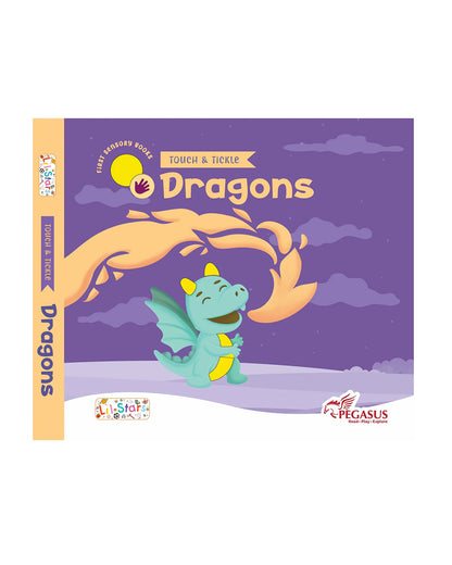 Pegasus Touch & Tickle Book-Dragons-10 Textured Pages For Sensory Development-Learning & Educational Toys-12M+