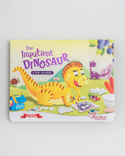 Pegasus Pop Up Book-The Impatient Dinosaur-4 Pop-Up Spreads-Develops Visual Recognition-Learning & Educational Toys-4Y+