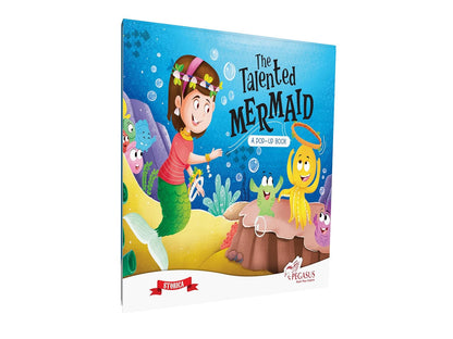 Pegasus Pop Up Book-The Talented Mermaid-4 Pop-Up Spreads-Develops Visual Recognition-Learning & Educational Toys-4Y+