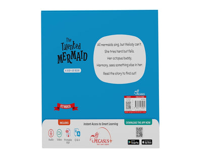 Pegasus Pop Up Book-The Talented Mermaid-4 Pop-Up Spreads-Develops Visual Recognition-Learning & Educational Toys-4Y+