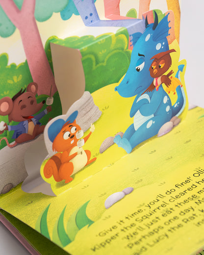 Pegasus Pop Up Book-The Sneezing Dragon-4 Pop-Up Spreads-Develops Visual Recognition-Learning & Educational Toys-4Y+
