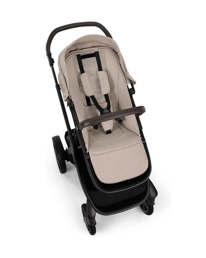 Nuna Demi Next Baby Stroller-With Cup Holder-Height Adjustable Parent Handle Bar-Reversible Seat-Wide Front Wheels-10 Kg Spacious Basket-2 Years Warranty-For 6M to 4Y (Upto 22 Kg)-Biscotti