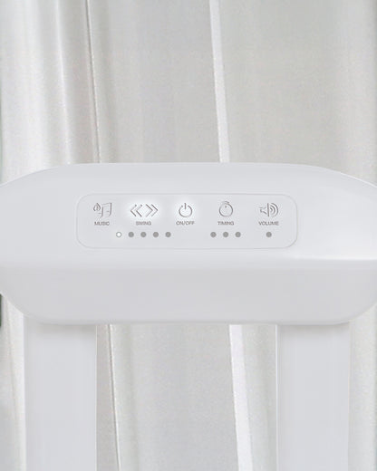 Mastela 4 in 1 Swing & Bassinet-12 Melodies-Adjustable Backrest-5 Points Harness-Breathable Mesh Sides & Soft Headrest-For 0 to 36M (Upto 15 Kg)-White