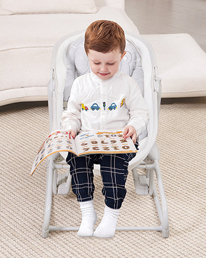 Mastela 4 in 1 Swing & Bassinet-12 Melodies-Adjustable Backrest-5 Points Harness-Breathable Mesh Sides & Soft Headrest-For 0 to 36M (Upto 15 Kg)-White