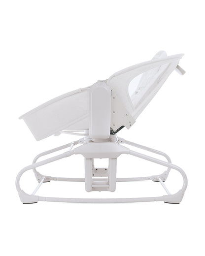 Mastela 4 in 1 Swing & Bassinet-12 Melodies-Adjustable Backrest-5 Points Harness-Breathable Mesh Sides & Soft Headrest-For 0 to 36M (Upto 15 Kg)-White