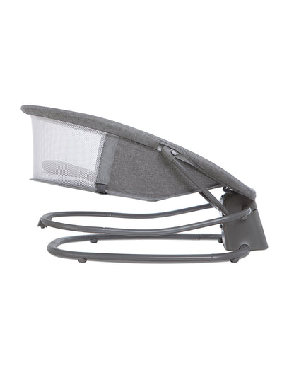 Mastela Deluxe 4 in 1 Swing & Rocker-5 Angle Side To Side Motion-Canopy with Net & Two Toys-15 Melodies With Volume Control-For 0 to 36M (Upto 15 Kg)-Dark Grey