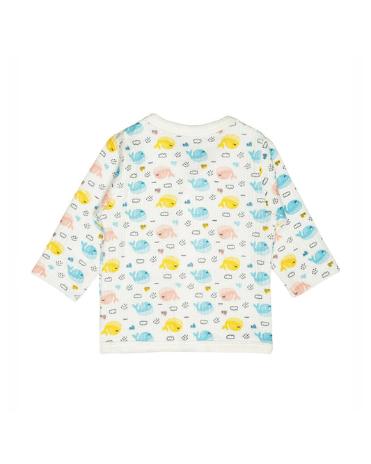 Bodycare White & Multicolor Thermals-Printed-Cotton-Pack of 3-For Infants