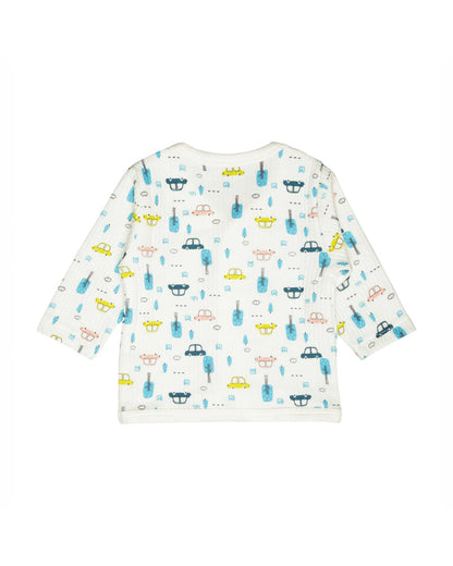 Bodycare White & Multicolor Thermals-Printed-Cotton-Pack of 3-For Infants