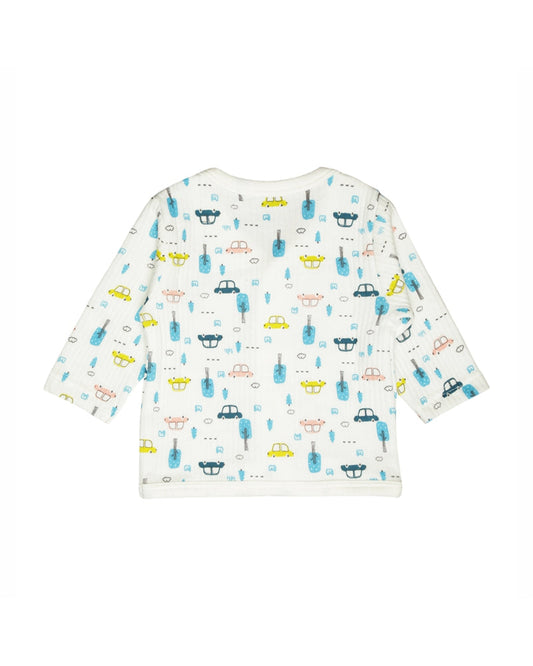 Bodycare White & Multicolor Thermals-Printed-Cotton-Pack of 3-For Infants