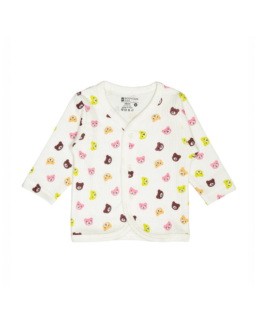 Bodycare White & Multicolor Thermals-Printed-Cotton-Pack of 3-For Infants