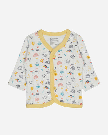 Bodycare Yellow & Multicolor Thermal Set-Printed-Cotton-For Infants
