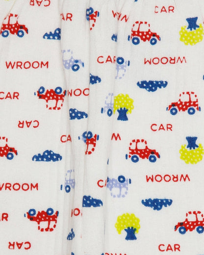 Bodycare Red & White Thermal Set-Printed-Cotton-For Infants