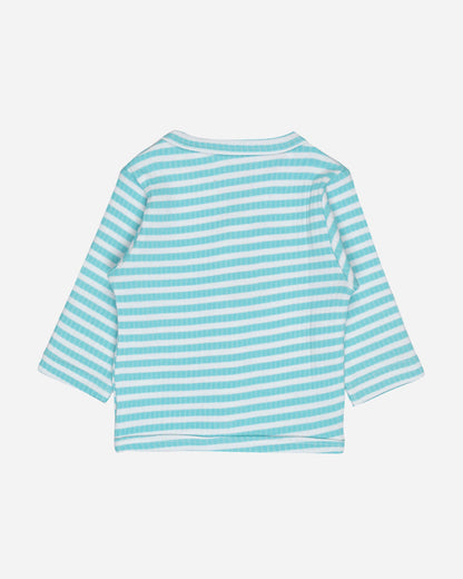 Bodycare Blue & White Thermal Set-Striped-Cotton-For Infants
