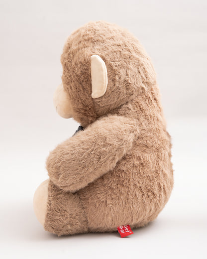 Just Bear Brown Royal Monkey Soft Toy-Ultra Soft & Huggable Plush Toy-36M+