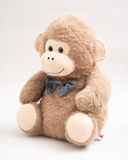 Just Bear Brown Royal Monkey Soft Toy-Ultra Soft & Huggable Plush Toy-36M+