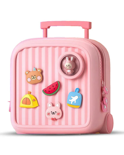Very Peri Cute Big Backpack-Pink-Adjustable Shoulder Straps-Preschool Nursery Travel Bag
