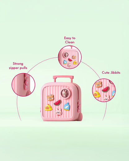 Very Peri Cute Big Backpack-Pink-Adjustable Shoulder Straps-Preschool Nursery Travel Bag