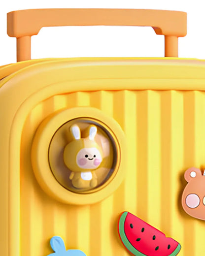Very Peri Cute Big Backpack-Yellow-Adjustable Shoulder Straps-Preschool Nursery Travel Bag